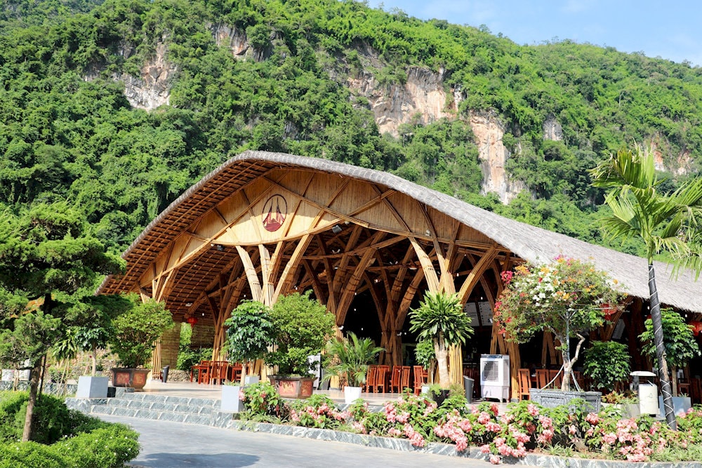 Nhà hàng Bamboo tại Mộc Châu Island